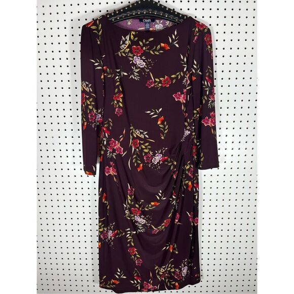 Chaps floral sheath dress size 12 - Picture 1 of 5